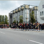 (16) The Regiment passes the Molson Brewery.