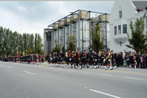 (16) The Regiment passes the Molson Brewery.