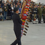 (119) Marching on the DND/CAF Eagle Staff.