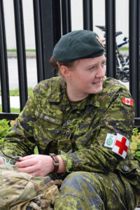 My cousin Annie Soncek who was a Medic covering the event.