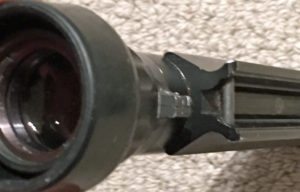 FN Sniper Scope C1 showing end of upper mount.