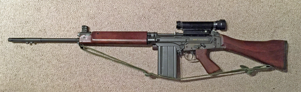 FN C1A1 rifle with Sniper Scope C1 - Left side.