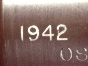 No. 32 MK. I scope originally dated 1941 and then renumbered as 1942. This suggests that it was made at the tail end of 1941 or very early 1942.