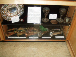 Case 13 Bottom - Seaforth Museum in 2008. Bugles etc.