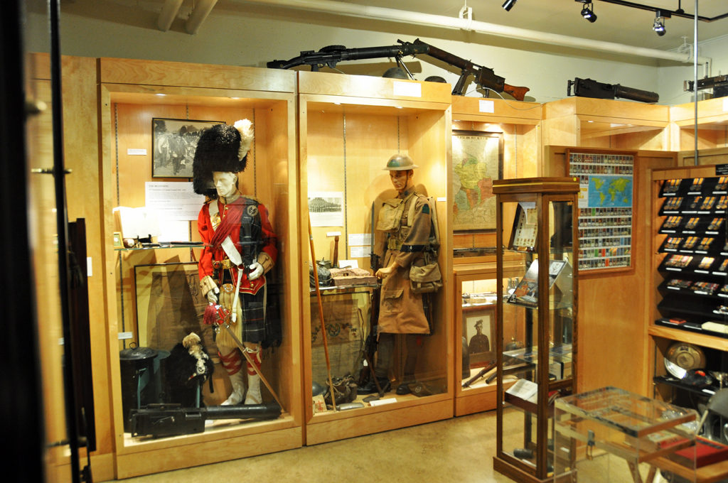 Seaforth Museum - Officer's Full Dress scarlet uniform and 72nd Bn CEF uniform July 2011. 