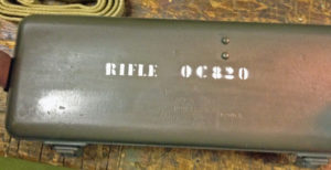 Early No. 8 MK. I scope case numbered to rifle and scope.