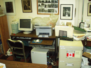 Seaforth Museum office computer desk July 2011