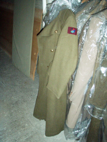 Greatcoat of Major General Bert Hoffmesiter. Greatcoat of Major General Bert Hoffmesiter.