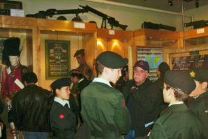 Army Cadets visiting the Museum in 2000.