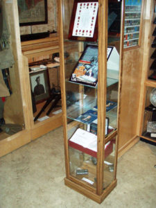 Seaforth Museum tall thin case on left