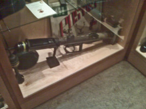 Seaforth Museum - Projector Infantry Anti-Tank. Smokey Smith use one along with a Thompson SMG to win his Victoria Cross.