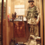 Seaforth Museum - Recent wars case featuring Captain Trevor Greene's Afghanistan worn uniform. July 2011