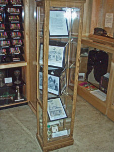 Seaforth Museum tall thin case on right