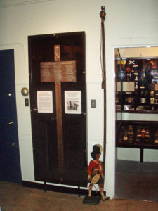 Seaforth Museum - WWI battlefield cross inside door.