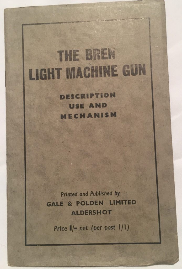 BREN LIGHT MACHINE GUN manual by Gale & Polden circa 1940.