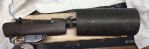 Ross Smoke Discharger 4-Inch World War II for Universal Carrier MK. I etc. - Right side