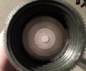 2-INCH MORTAR Muzzle Loading Airborne DEACTIVATED - Looking through barrel unscrewed from base. Undamaged.