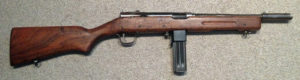 Reising Model 50 SMG DEACTIVATED - Right side with 12-round magazine (pinned)