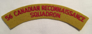 56 Canadian Reconnaissance Squadron - A very rare title as the squadron only existed for 1 year while on United Nations Emergency Force in Gaza with Ferret Scout Cars.