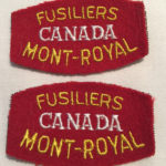 Fusiliers Mont-Royal REPRODUCTION maybe as the CANADA glows under UV light.