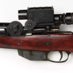 Ross sniper rifle with Warner & Swasey 1913 scope Royal Armouries Collection in UK. Left side. Scope SN 343