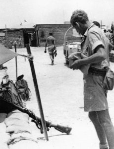 SAS sniper prior to going to the Crater in Aden. The rifle is a No4 MKI T though incorrectly identified in the book as an L42A1. - Barry Davies