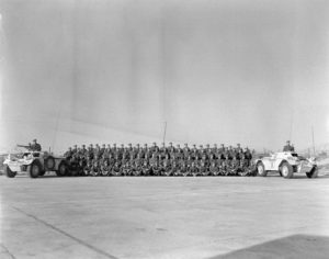 Squadron photo. On right - Ferret 54-82575 UNEF 1206 (DND ME-1068 CFJIC)