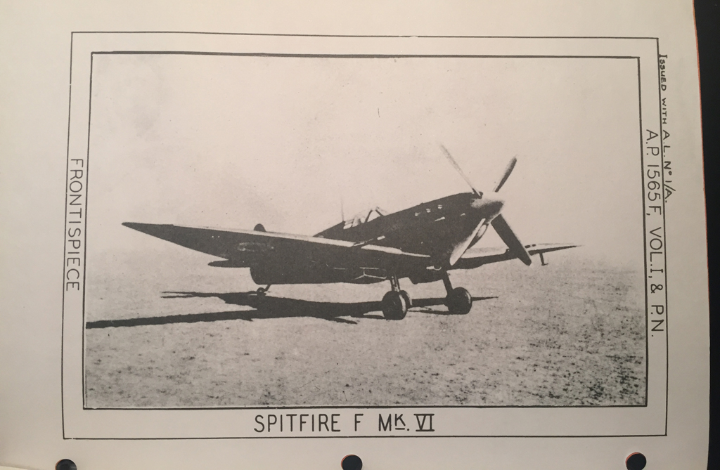 Manual SPITFIRE VI Merlin 47 enginer Pilot Notes REPRO