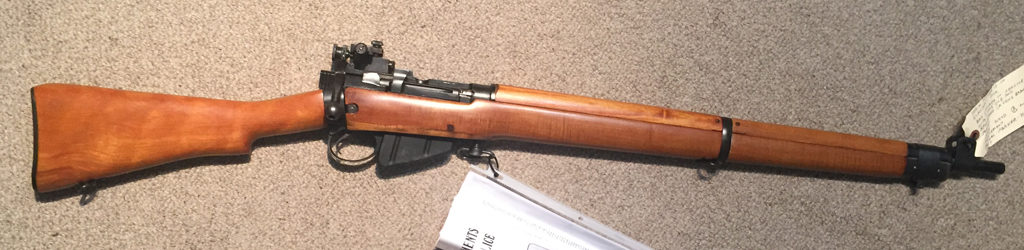 No4 Mk I star 3L6081 RCMP target rifle with original Canadian maple wood added.