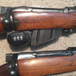 1943-1944 Scout Snipers Rifle ASC-85-4 (top) 1950s E.A.L. military (R.C.A.F. ) Survival Rifle (bottom).