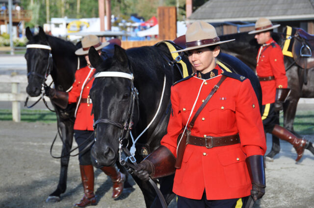 RCMP Muscical Ride 2013 walking the horses