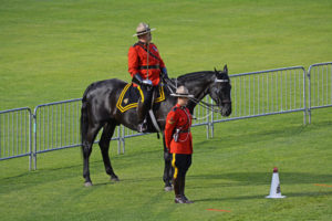 "They are watching ..." The officer Commanding and a Ride Master watching the performance. (D7100a 290)