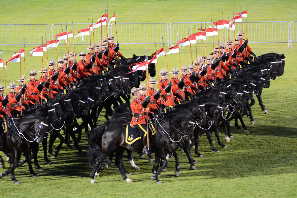 RCMP Musical Ride - performing in Burnaby, B.C, Canada 