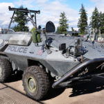 Tactical Armoured Vehicke II (TAV II) made from an ex-Canadian Army Cougar.