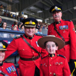 Young Casey Wright, Guest of Honour, with "the Brass".