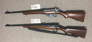 TWO E.A.L. Rifles - Top one is Civilian E.A.L. SN 423x. Bottom one in Military model (RCAF and Canadian Rangers) SN 612x.