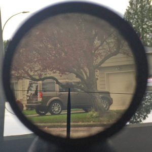 View through the C No. 67 Mk. I scope. It is actually much clearer than the image shows.