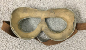 Canadian Army driver's goggles - WWII & Korean War - back