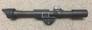 M84 sniper scope SN 16559 & mount for M1D Garand - left side