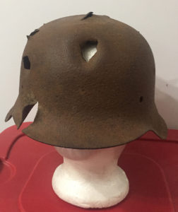 Relic M42 German helmet dug up at Kurland Pocket Latvia
