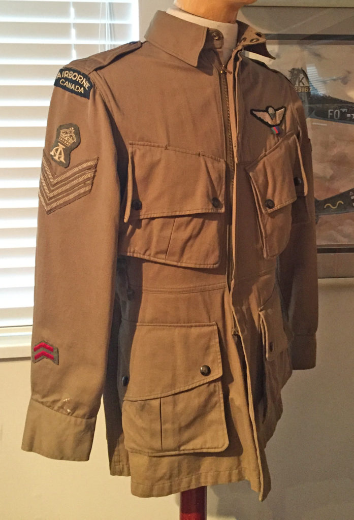 Canadian Airborne used U.S. Jacket Parachutist. 500 sets were obtained by Canada for use at Shilo, Manitoba in WWII.