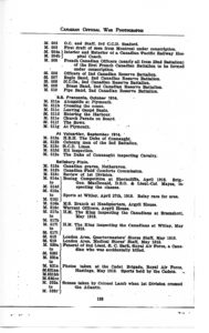 p. 129 Canadian Official War Photographs WWI INDEX - "M" Series M. 503 to M. 522f
