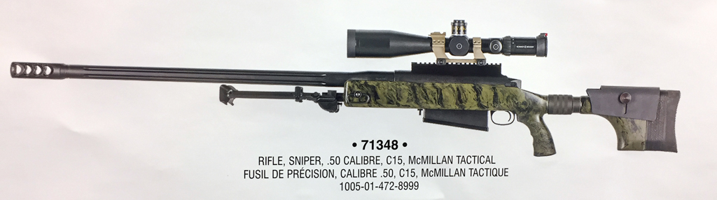 C15 sniper rifle McMillan TAC-50 (DND photo)