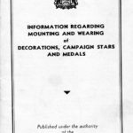 Page 0 - Information regarding mounting and wearing of decorations, campaign stars and medals, published by the Department of Veterans Affairs Canada circa 1945