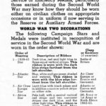 Page 3 - Information regarding mounting and wearing of decorations, campaign stars and medals, published by the Department of Veterans Affairs Canada circa 1945 page 2 was blank.