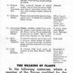 Page 4 - Information regarding mounting and wearing of decorations, campaign stars and medals, published by the Department of Veterans Affairs Canada circa 1945.