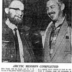 Newspaper article about 1960-11-19 "Doctor Checks Arctic Epidemic" Pilot Weldy Phipps and Dr. A. H. ("Pete") STEVENS. - Part 1 - Photo