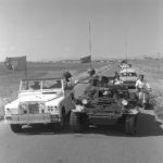 Ferret 54-82556 escorting a convoy in Cyprus 1968 (CYP68-149)