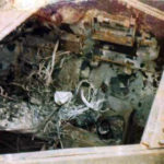 Ferret 54-82578 after destruction in a hanger firer - engine compartment.