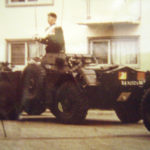 Major-General G. P. Vanier, DSO, MC, CD, Inspects the Escort. Photo via WO II McKay to __ Archives)